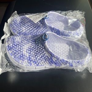 Blue Floral Women’s Slip On Shoes